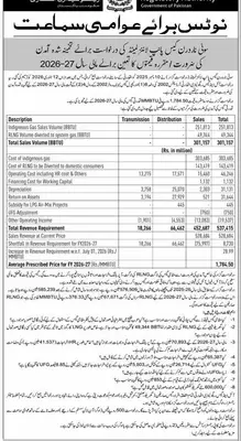 Newspaper clipping: OGRA Public Hearing for SNGPL Gas Prices FY 2026-27, Express, 16 Apr 2026