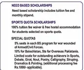 Newspaper clipping: Need-Based, Sports Quota and Special Quotas Scholarships, The News International, 12 Jul 2026