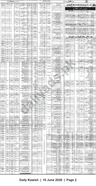 Newspaper clipping: Assistant Commissioner Public Notice: Property/Revenue Records — Hyderabad, Daily Kawish, 10 Jun 2026