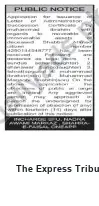 Newspaper clipping: NADRA Public Notice: SPU In-Charges Accession, The Express Tribune, 23 Jul 2026