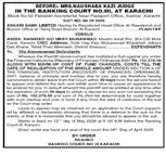 Banking Court Karachi Summons Notice – Notices ad in Karachi from Dawn, published 16 Apr 2026